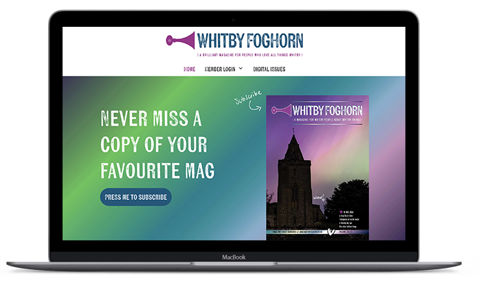 whitby-foghorn-website Whitby Foghorn Magazine website by graphic designer whitby